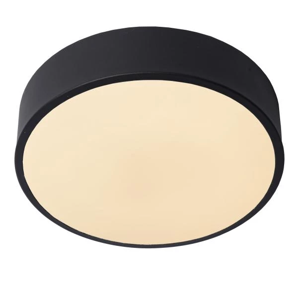 Lucide UNAR - Flush ceiling light - Ø 20 cm- LED 3 StepDim - 1x12W 2700K - Black - detail 1